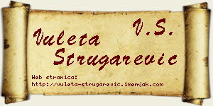 Vuleta Strugarević vizit kartica